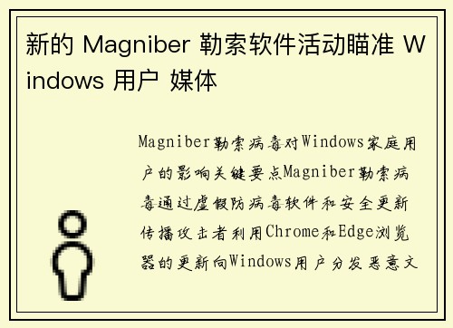新的 Magniber 勒索软件活动瞄准 Windows 用户 媒体